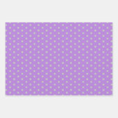 Lavender Gray Polka Dot Geschenkpapier (Vorderseite)