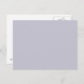 Lavender Gray Postkarte (Vorne/Hinten)