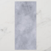 Lavender & Gray Rose Blumenköpfe Menükarte (Rückseite)