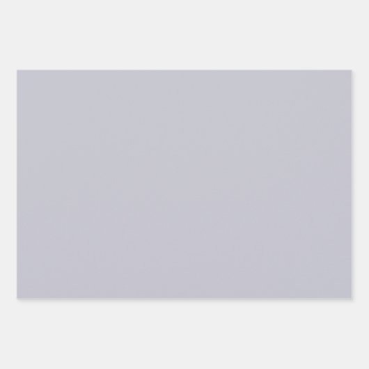 Lavender Gray Solid Color Geschenkpapier Set (Vorderseite 2)