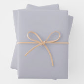 Lavender Gray Solid Color Geschenkpapier Set (Beispiel)