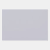 Lavender Gray Solid Color Geschenkpapier Set (Vorderseite)