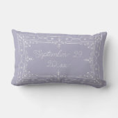 Lavender Gray Sweet Dreams Personalisiert Lendenkissen (Rückseite)