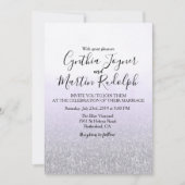 Lavender Gray Watercolor Einladung (Vorderseite)