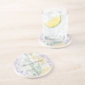 Lavender Green Yellow Trees Getränkeuntersetzer (Seite)