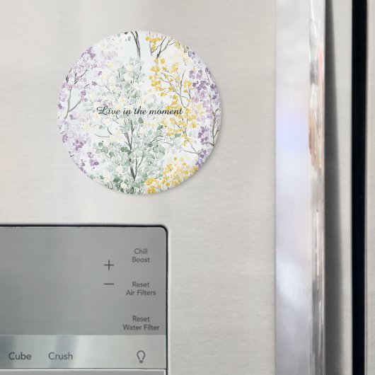 Lavender Green Yellow Trees Magnet (In Situ (Kühlschrank))