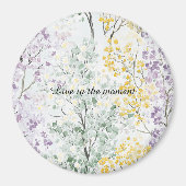 Lavender Green Yellow Trees Magnet (Vorne)