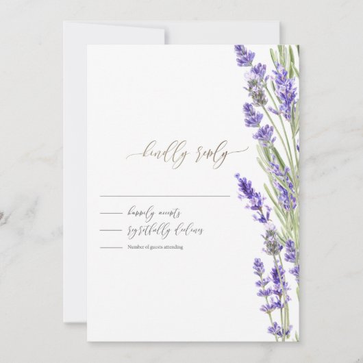 Lavender Greenery UAWG Einladung (Vorderseite)