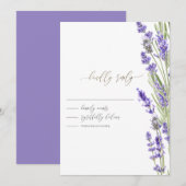 Lavender Greenery UAWG Einladung (Vorne/Hinten)