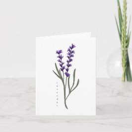 Lavender Greetings Card Karte