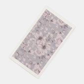 Lavender Grey Floral  Serviette (Ecke)