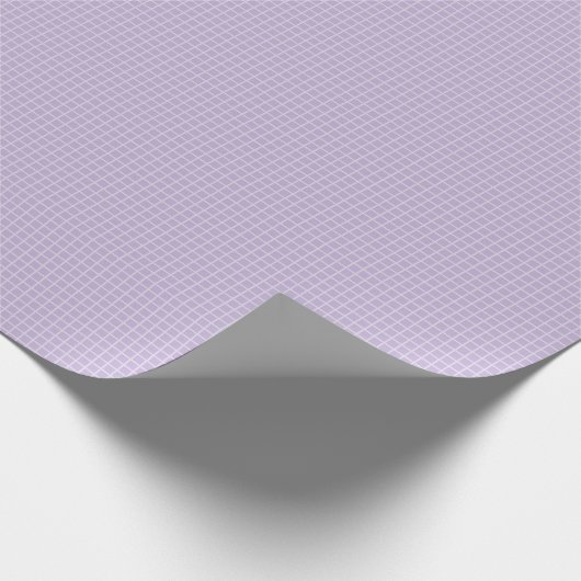 Lavender Grid Pattern for Birthday, Minimalist  Geschenkpapier (Ecke)