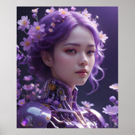 Lavender Hair Poster