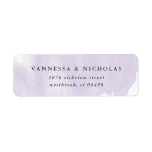 Lavender Hand-painted Watercolor Wash