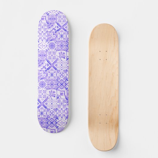 Lavender Haze Boho Mediterran Skateboard (Vorderseite)