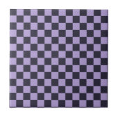 Lavender haze checkerboard pattern fliese (Vorderseite)