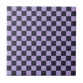Lavender haze checkerboard pattern fliese
