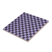 Lavender haze checkerboard pattern fliese (Seite)