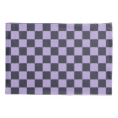 Lavender haze checkerboard pattern kissenbezug (Rückseite-Links)