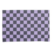 Lavender haze checkerboard pattern kissenbezug (Vorderseite-Rechts)