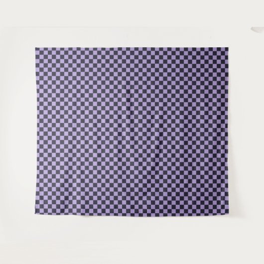 Lavender haze checkerboard pattern wandteppich (Vorderseite (Horizontal))
