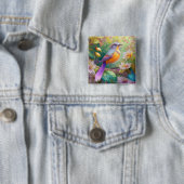 Lavender Headed Orange Breastase Fantasy Bird Button (Beispiel)