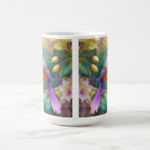 Lavender Headed Orange Breastase Fantasy Bird Kaffeetasse (Mittel)