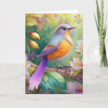 Lavender Headed Orange Breastase Fantasy Bird