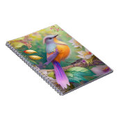 Lavender Headed Orange Breastase Fantasy Bird Notizblock (Rechte Seite)