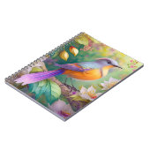 Lavender Headed Orange Breastase Fantasy Bird Notizblock (Linke Seite)