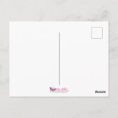 Lavender Headed Orange Breastase Fantasy Bird Postkarte (Rückseite)