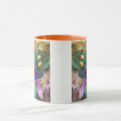 Lavender Headed Orange Breastase Fantasy Bird Tasse (Zentrum)