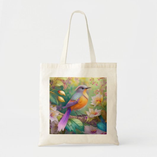 Lavender Headed Orange Breastase Fantasy Bird Tragetasche (Vorne)