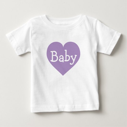 Lavender Heart Baby T-shirt (Vorderseite)