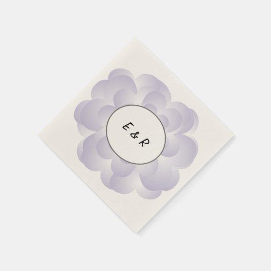 Lavender Heart Blume Serviette (Ecke)