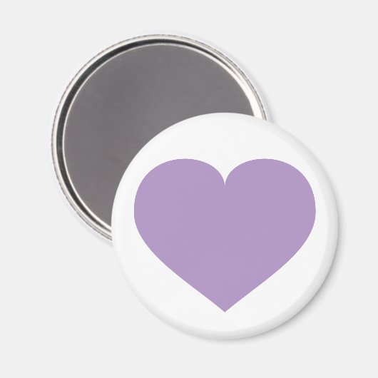 Lavender Heart Magnet (Vorderseite/Rückseite)