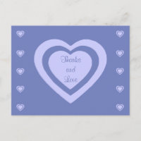 Lavender Hearts Cornflower Blue Wedding Vielen Dan