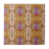 Lavender Hearts Fliese (Vorderseite)