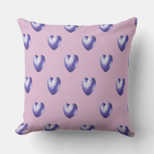 Lavender Hearts Kissen