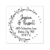 Lavender Hearts Kreath-Adresse Permastempel (Design)