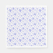 Lavender Hearts Pattern Serviette (Vorderseite)