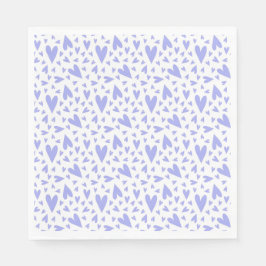 Lavender Hearts Pattern Serviette