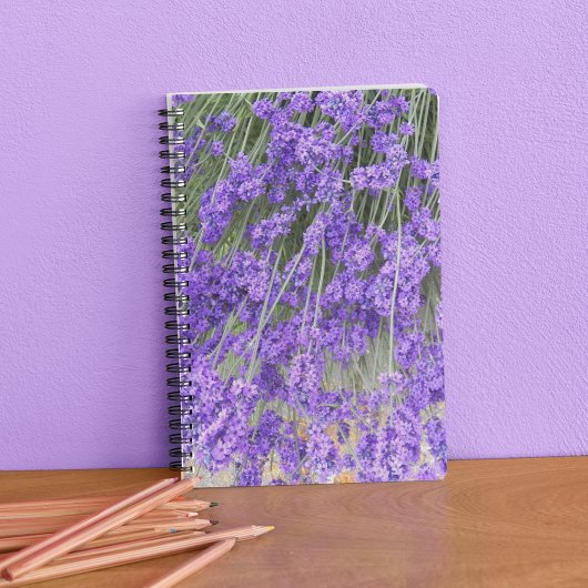 Lavender Herb Blooms Floral Notizblock