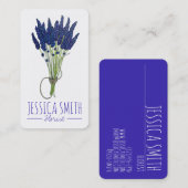 Lavender Herb Bunch Blume Gardener Florist Visitenkarte (Vorne/Hinten)