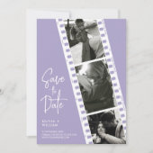 Lavender Hochzeitsstand Foto Save the Date (Vorderseite)