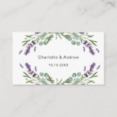 Lavender Hochzeitungs-Antwort-Website QR-Code UAWG Begleitkarte (Vorderseite)
