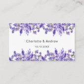 Lavender Hochzeitungs-Antwort-Website QR-Code UAWG Begleitkarte (Vorderseite)