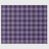 Lavender Holiday Lila Gingham Checkered Geschenkpapier (Flach)