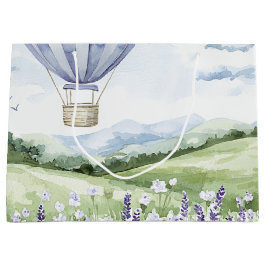 Lavender Hot Air Ballon Floral Brautparty Große Geschenktüte