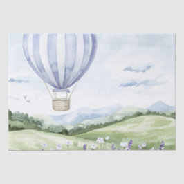 Lavender Hot Air Ballon Floral Brautparty Seidenpapier